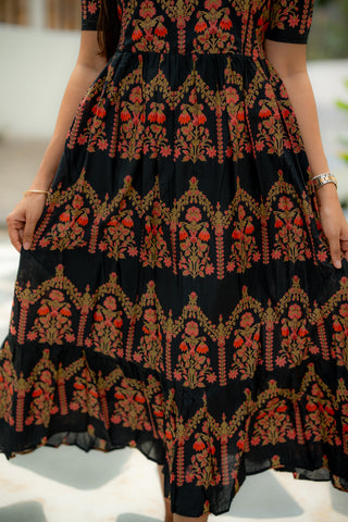 HERITAGE RAINY FLORAL | MATERNITY COTTON ANKLE LENGTH