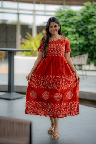 EGYPTIAN LINES  | MATERNITY COTTON ANKLE LENGTH