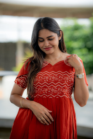 EGYPTIAN LINES  | MATERNITY COTTON ANKLE LENGTH