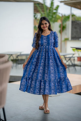 TWISTED FLORAL | MATERNITY MAXI ANKLE LENGTH