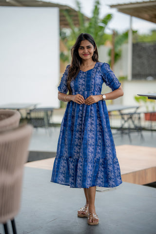 TWISTED FLORAL | MATERNITY MAXI ANKLE LENGTH