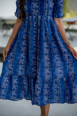 TWISTED FLORAL | MATERNITY MAXI ANKLE LENGTH