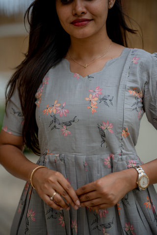 SLATE PETAL | MATERNITY COTTON FULL LENGTH