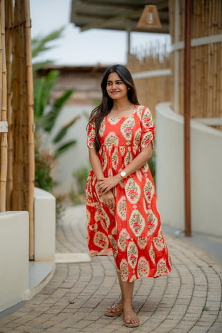 ELEGANT SCALLOP | MATERNITY MAXI ANKLE LENGTH