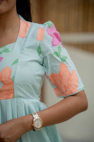 COLOURFUL FLOWERS | MATERNITY MAXI ANKLE LENGTH