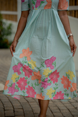 COLOURFUL FLOWERS | MATERNITY MAXI ANKLE LENGTH
