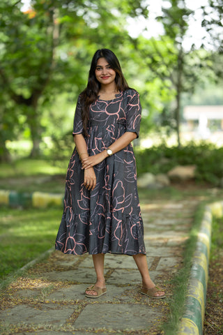 DUAL TONE OUTLINE | MATERNITY MAXI ANKLE LENGTH