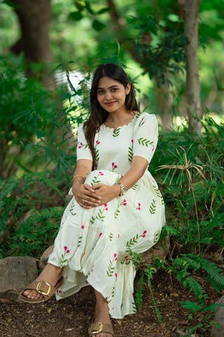 SWEETHEART FLORAL | MATERNITY COTTON ANKLE LENGTH