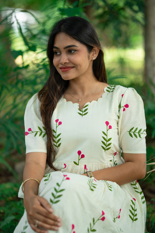 SWEETHEART FLORAL | MATERNITY COTTON ANKLE LENGTH