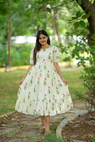 SWEETHEART FLORAL | MATERNITY COTTON ANKLE LENGTH