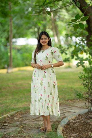 SWEETHEART FLORAL | MATERNITY COTTON ANKLE LENGTH