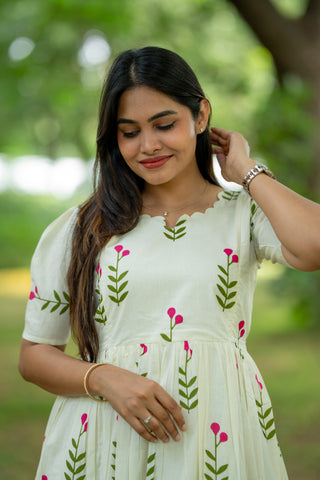 SWEETHEART FLORAL | MATERNITY COTTON ANKLE LENGTH