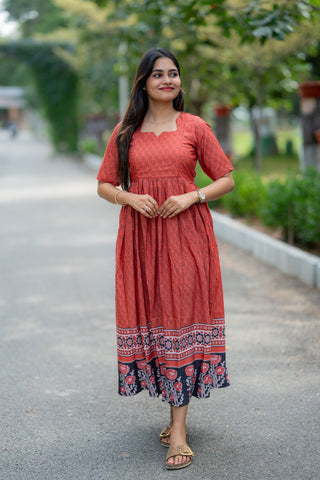 BORDER HERITAGE | MATERNITY MAXI FULL LENGTH