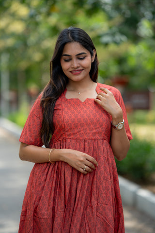 BORDER HERITAGE | MATERNITY MAXI FULL LENGTH