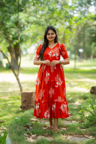 RUSTIC GLIMPSE | MATERNITY COTTON ANKLE LENGTH