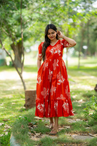 RUSTIC GLIMPSE | MATERNITY COTTON ANKLE LENGTH