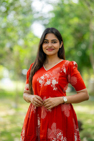 RUSTIC GLIMPSE | MATERNITY COTTON ANKLE LENGTH