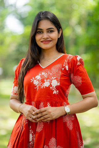 RUSTIC GLIMPSE | MATERNITY COTTON ANKLE LENGTH