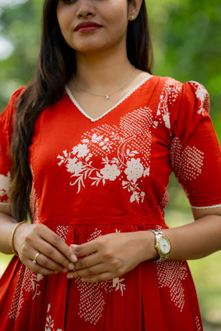 RUSTIC GLIMPSE | MATERNITY COTTON ANKLE LENGTH