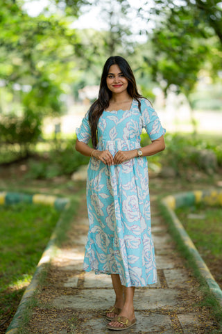 MISTY BLOOM | MATERNITY MAXI ANKLE LENGTH