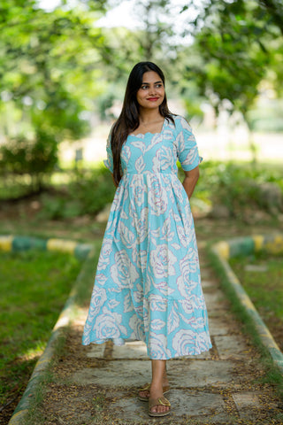 MISTY BLOOM | MATERNITY MAXI ANKLE LENGTH