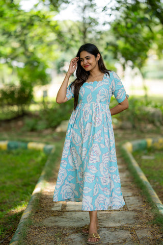 MISTY BLOOM | MATERNITY MAXI ANKLE LENGTH