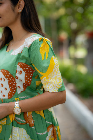 YELLOW BLOOM | MATERNITY COTTON ANKLE LENGTH