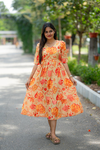RADIANT LOTUS | MATERNITY MAXI ANKLE LENGTH