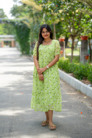WHITE JAS | MATERNITY GEORGETTE MAXI ANKLE LENGTH