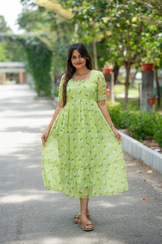 WHITE JAS | MATERNITY GEORGETTE MAXI ANKLE LENGTH