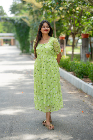 WHITE JAS | MATERNITY GEORGETTE MAXI ANKLE LENGTH