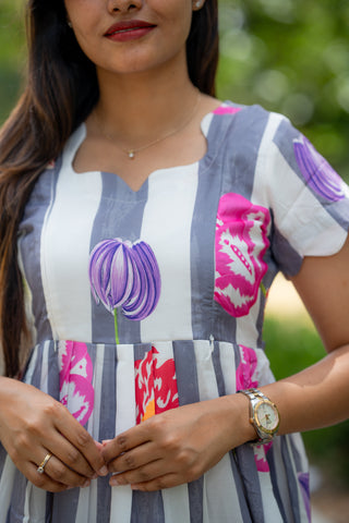 STRIPE TULIP | MATERNITY MAXI ANKLE LENGTH