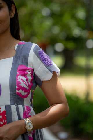 STRIPE TULIP | MATERNITY MAXI ANKLE LENGTH