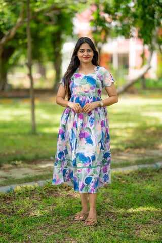 WATERCOLOUR | MATERNITY MAXI ANKLE LENGTH