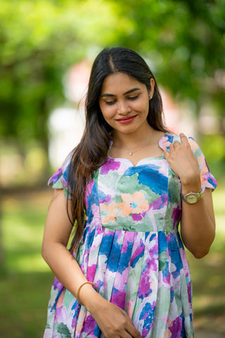 WATERCOLOUR | MATERNITY MAXI ANKLE LENGTH