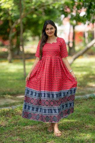 DUAL BORDER | MATERNITY MAXI FULL LENGTH