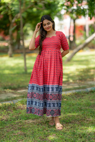 DUAL BORDER | MATERNITY MAXI FULL LENGTH