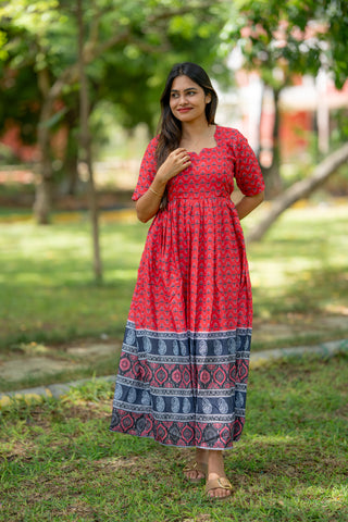 DUAL BORDER | MATERNITY MAXI FULL LENGTH