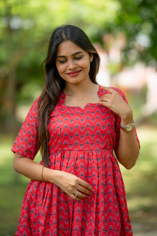 DUAL BORDER | MATERNITY MAXI FULL LENGTH