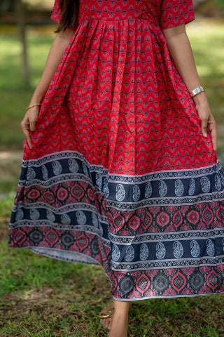 DUAL BORDER | MATERNITY MAXI FULL LENGTH
