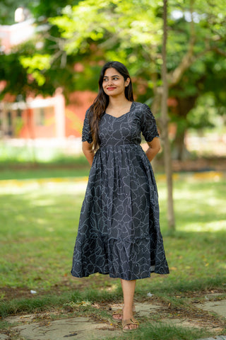 DOTTED BLOOM | MATERNITY MAXI ANKLE LENGTH