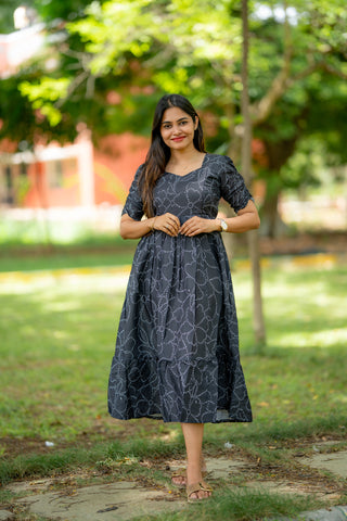 DOTTED BLOOM | MATERNITY MAXI ANKLE LENGTH