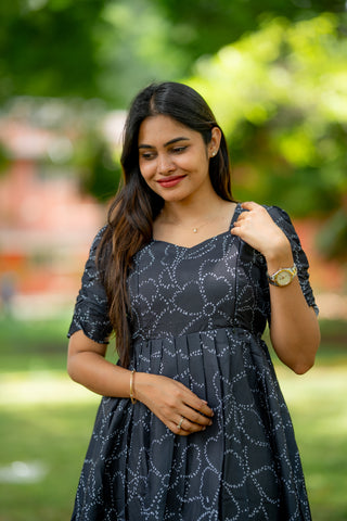 DOTTED BLOOM | MATERNITY MAXI ANKLE LENGTH