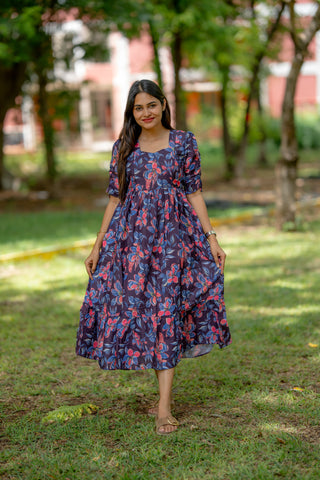 COBALT BOTANIC | MATERNITY MAXI ANKLE LENGTH