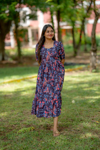 COBALT BOTANIC | MATERNITY MAXI ANKLE LENGTH