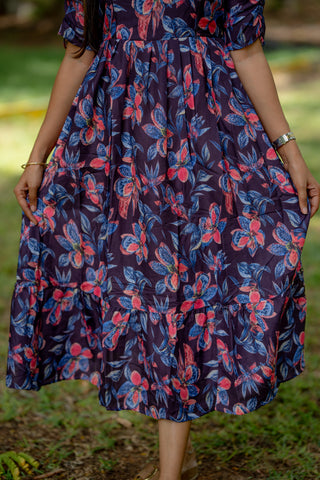 COBALT BOTANIC | MATERNITY MAXI ANKLE LENGTH