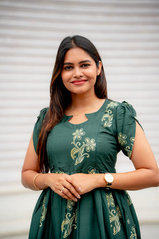 RUFFLE LEAF | MATERNITY MAXI ANKLE LENGTH