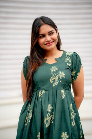 RUFFLE LEAF | MATERNITY MAXI ANKLE LENGTH