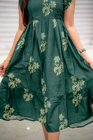 RUFFLE LEAF | MATERNITY MAXI ANKLE LENGTH