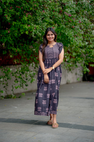 WAVY LOTUS | MATERNITY MAXI FULL LENGTH